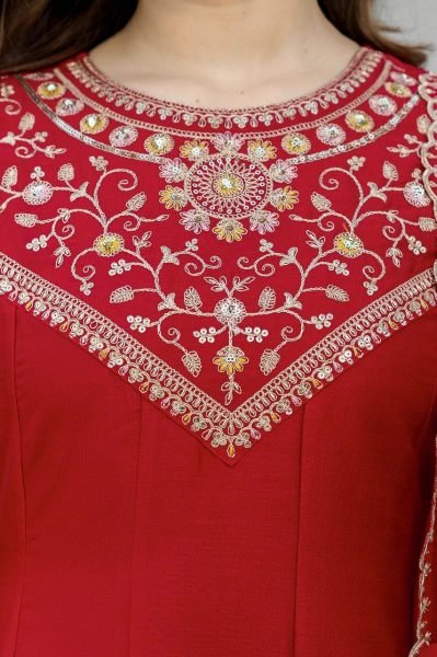 Innovative Red Designer Anarkali Suit for Wedding and Festive Collection Anarkali Kurtis 