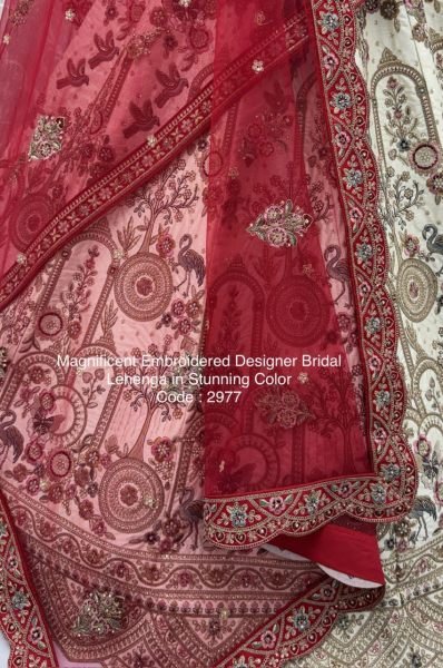 Innovative White Heavy Embroidered Bridal Lehenga Set with Designer Blouse  Bridal Lehenga Choli