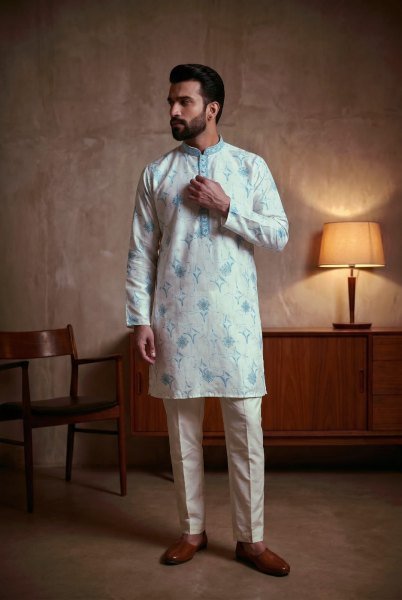 Inspiring Cotton Kurta with Chudidar Pyjama For Men s Ethnic Wear Boys Wear