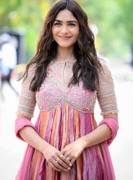 Inspiring Pink Pure NC Moss Silk Embroidered Gown with Butterfly Net Dupatta Ready To Wear Collection