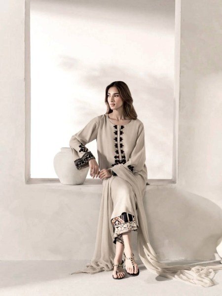 Intricate Grey Rayon Satin Straight Cut Kurti Set With Thread Work Palazzo For Wholesaler Price  Ready To Wear Collection