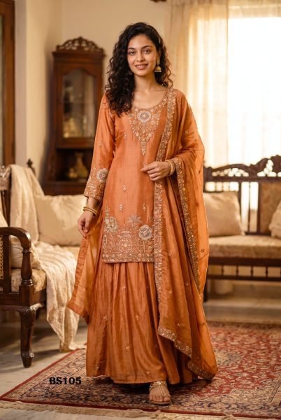 Intuitive Brown Salwar Suit Collection with Premium Pure Fabric and Aster Inner Designer Plazzo Salwar Suits Wholesale