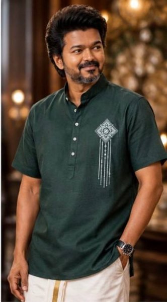 Intuitive Green Men Printed Jippa Shirt with Dhoti Set For Festival Wear Mens Shirt