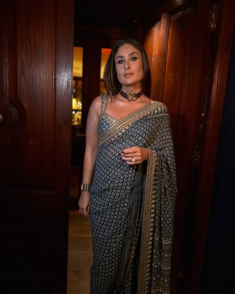 Irresistible Blue Fox Georgette Saree with Katdana Embroidery for Wedding Functions Bollywood Fancy Sarees Wholesale