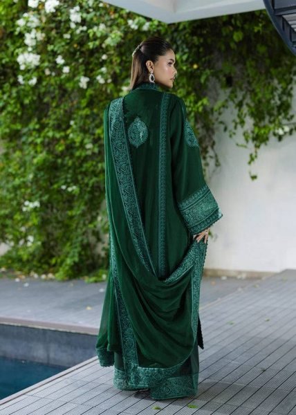 Irresistible Green Designer Georgette Suit Set with Matching Embroidered Dupatta Ready To Wear Collection