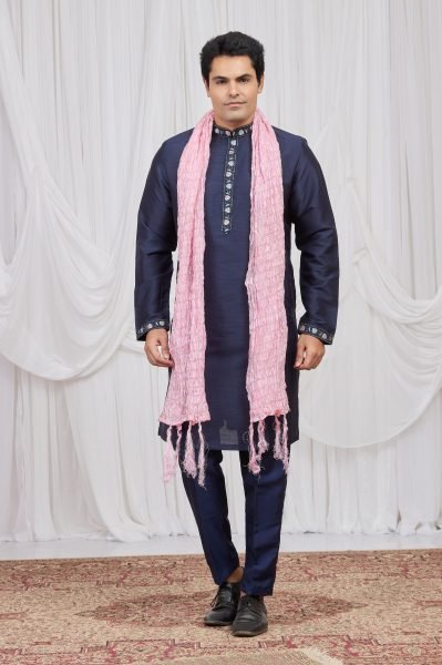 Irresistible Navy Blue Boutique Collection Ethnic Wear at Wholesale Rate Kurta Pajama Wholesale