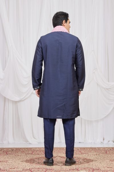 Irresistible Navy Blue Boutique Collection Ethnic Wear at Wholesale Rate Kurta Pajama Wholesale