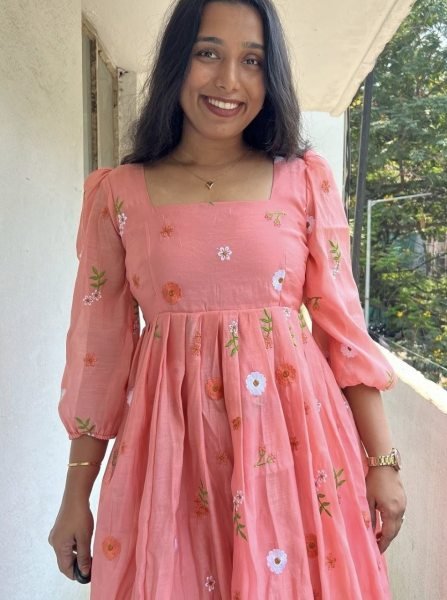 Irresistible Pink Designer Chanderi Kurti for Casual and Daily Wear Western Ladies Top Wholesale