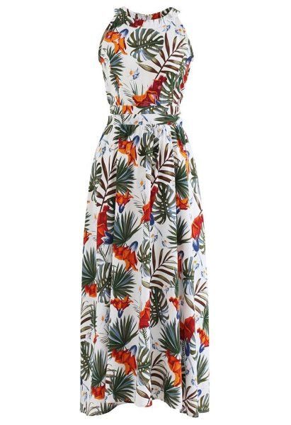 Ivory Green Boutique Collection Halter Neck Dress at Wholesale Rate Western Ladies Top Wholesale