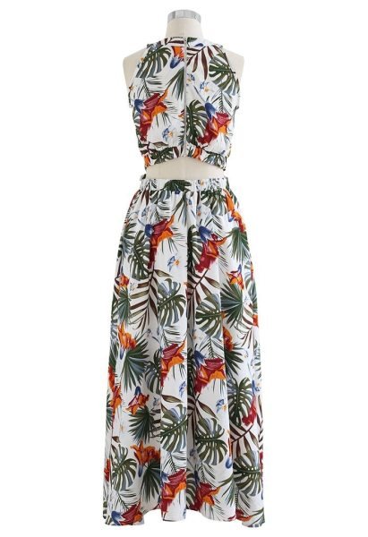 Ivory Green Boutique Collection Halter Neck Dress at Wholesale Rate Western Ladies Top Wholesale