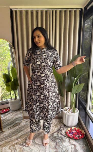 jaipur cotton kurti palazzo set premium stitched style with pocket for daily wear Printed Kurtis