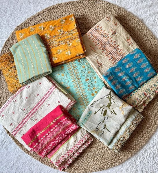 JIHAN Crafted Elegance Unstitch Ladies Salwar Suit  Pakistani Suits Wholesale