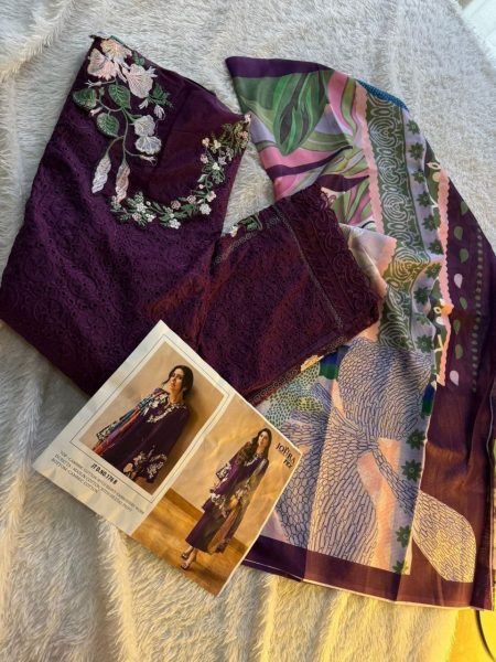 Johra Tex 176B Cambric Cotton Embroidered Suit with Maslin Dupatta for Retailers at Wholesale Rate Cotton Salwar Kameez Wholesale