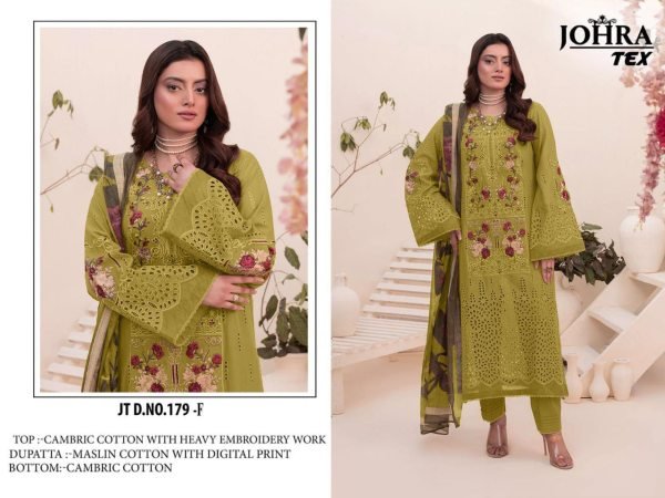 Johra Tex Chikankari Embroidered Cotton Suit Set for Summer Wear at Manufacturer Rates Embroidery Suits Wholesale