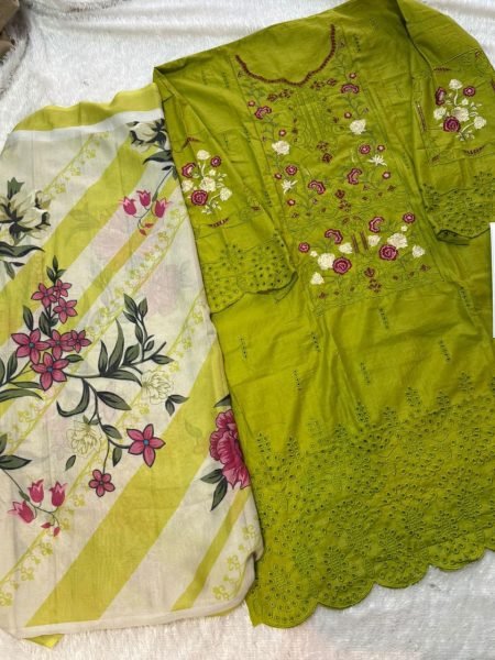 Johra Tex Chikankari Embroidered Cotton Suit Set for Summer Wear at Manufacturer Rates Embroidery Suits Wholesale