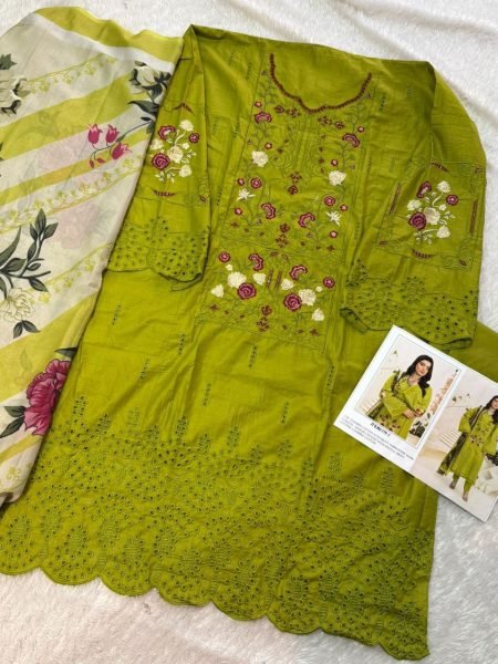 Johra Tex Chikankari Embroidered Cotton Suit Set for Summer Wear at Manufacturer Rates Embroidery Suits Wholesale