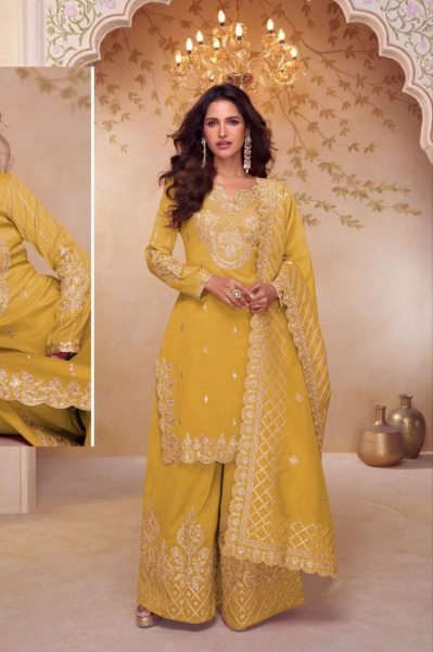 Kajari Catalog No. 7636-A by Gulkayra Designer for a Graceful Festive Look Designer Plazzo Salwar Suits Wholesale
