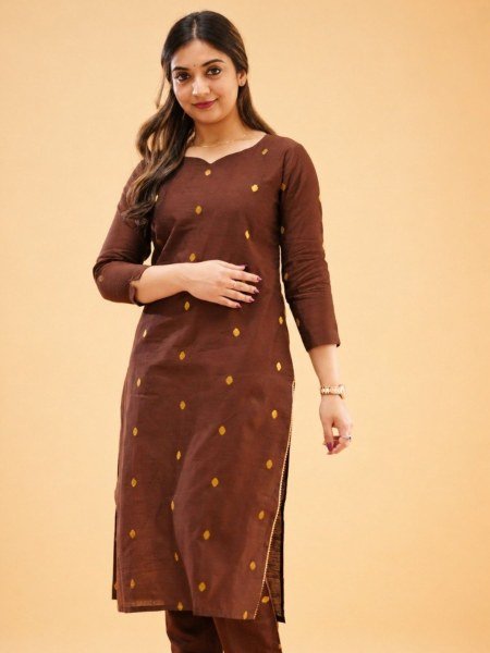 Kanchi Cotton Zari Work Kurti with Matching Pant for Resellers and Retailers Kurtis