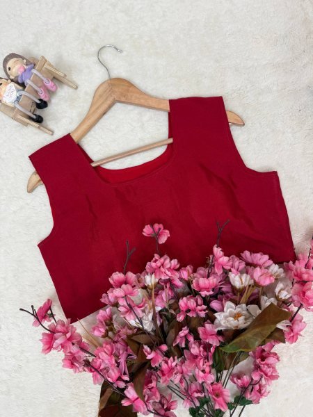 Karva Chauth Special Red Chinon Silk Jacket Saree Lehenga Set at Wholesale Rate Ready To Wear Saree 