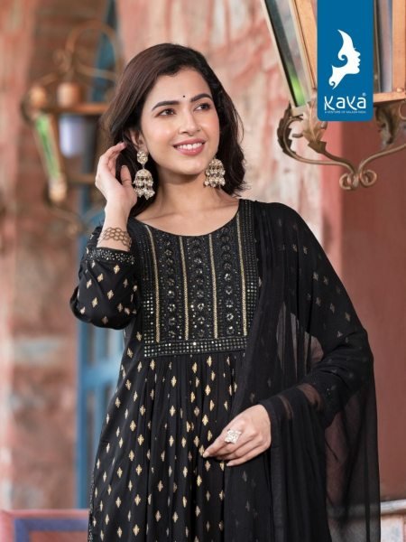 KAYA LAILA NYRA RAYON PRINT KURTI SET 3 Piece Kurti Set