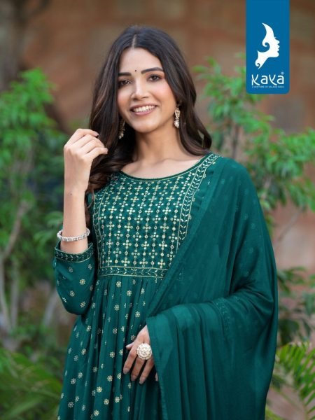KAYA LAILA NYRA RAYON PRINT KURTI SET 3 Piece Kurti Set