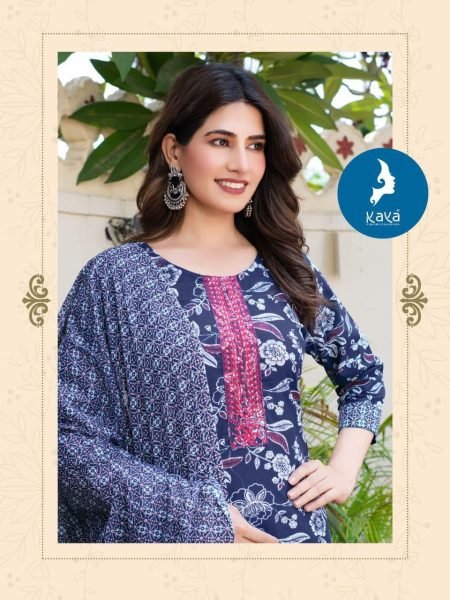 Kaya Manisha Readymade Cotton Suit Set 3PC Summer Wear Collection 6 Pcs Catalogue Full Set Kurti