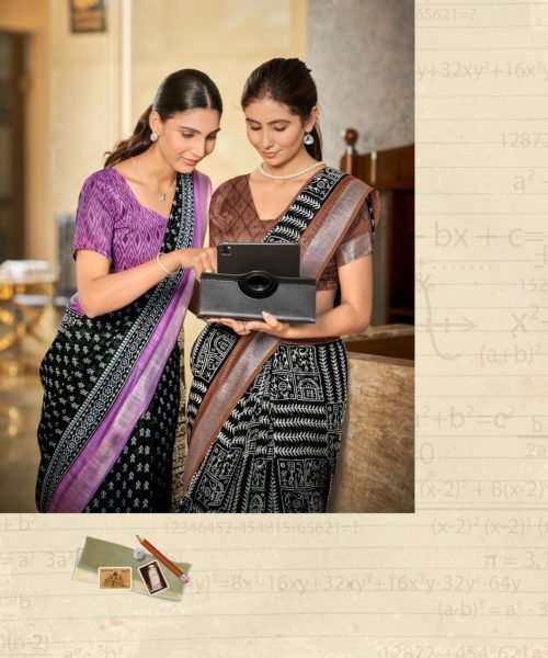 Khadi Cotton Saree Uniform with Zari Border - Ready Stock Cotton Sarees Wholesale