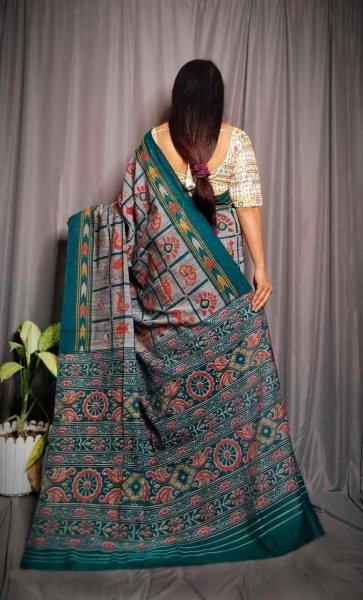 Khadi Cotton With Hand Block Printed Saree Best Collection Cotton Sarees Wholesale