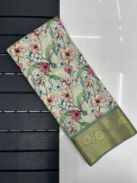 Kiara Pure Soft Silk Sareee With Art Print Silk Sarees Wholesale