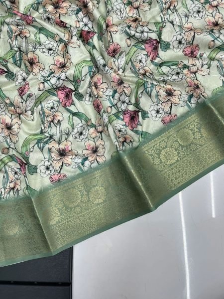 Kiara Pure Soft Silk Sareee With Art Print Silk Sarees Wholesale