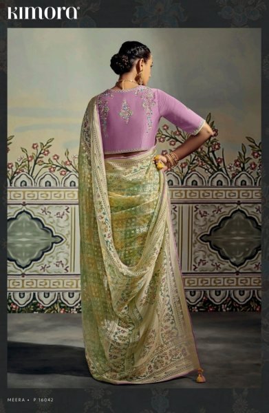 Kimora Meera Premium Soft Brasso Saree Collection Single available  Designer Wedding Sarees Wholesale