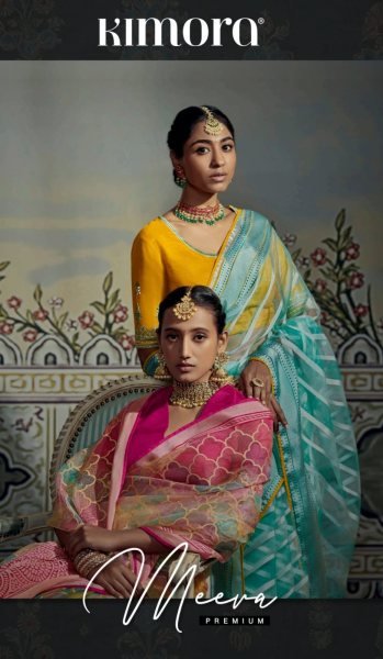 Kimora Meera Premium Soft Brasso Saree Collection Single available  Designer Wedding Sarees Wholesale