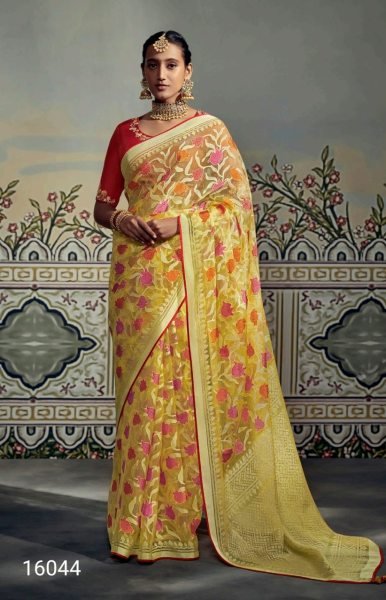 Kimora Meera Premium Soft Brasso Saree Collection Single available  Designer Wedding Sarees Wholesale