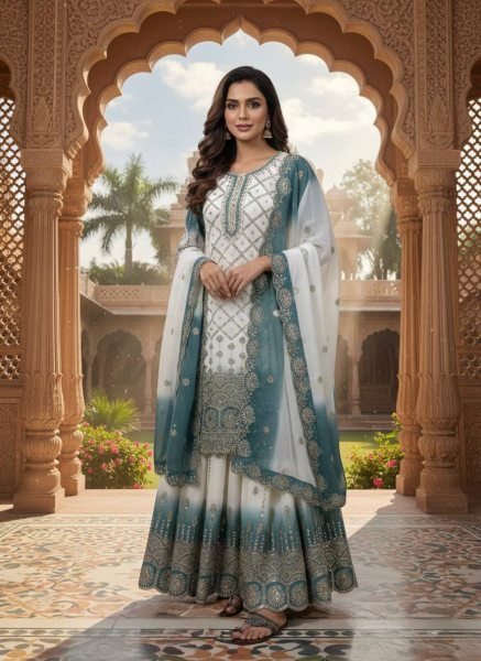 Latest Designer Party Wear Palazzo Suit for Reselling & Wholesale Business Ready To Wear Collection