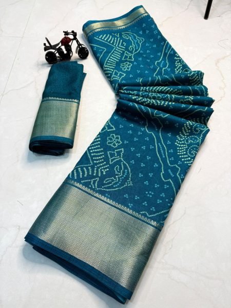 Latest Heavy Dola Silk Saree With Beautiful Patola Foil Print Design Patola Silk Sarees Wholesale