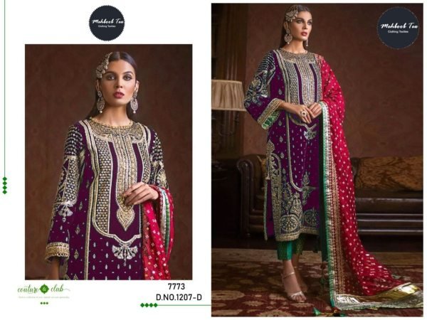 Latest Velvet Suit With Embroidery Work Pakistani Three Set Suit Pakistani Suits Wholesale