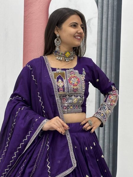 Latest Vichitra Silk Lehenga Choli 2025 Embroidered Wedding Lehenga Set with Dupatta Available Online   for Export Heavy Sequence Collection Designer Lehenga Choli