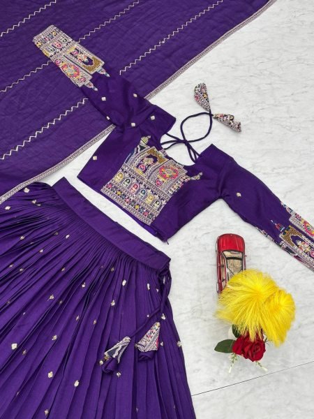 Latest Vichitra Silk Lehenga Choli 2025 Embroidered Wedding Lehenga Set with Dupatta Available Online   for Export Heavy Sequence Collection Designer Lehenga Choli