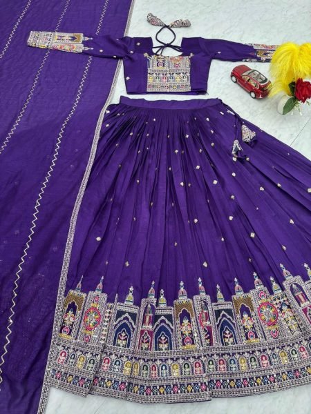 Latest Vichitra Silk Lehenga Choli 2025 Embroidered Wedding Lehenga Set with Dupatta Available Online   for Export Heavy Sequence Collection Designer Lehenga Choli