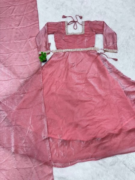 Launching New Designer Party Wear Gown Saree with Dupatta   GOWN SAREE