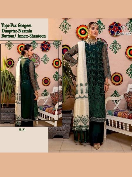  launching Pakistani  New Concept  Fox Georgette Suit 