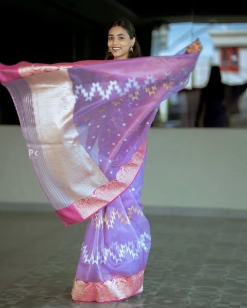 lavender banarasi soft silk saree with minimal design perfect for weddings  Banarasi Saree Wholesale