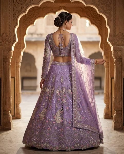 Iconic Lavender Soft Butterfly Net Lehenga with Coding Sequins Work For Wedding Special  Designer Lehenga Choli