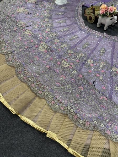Iconic Lavender Soft Butterfly Net Lehenga with Coding Sequins Work For Wedding Special  Designer Lehenga Choli