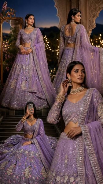 Iconic Lavender Soft Butterfly Net Lehenga with Coding Sequins Work For Wedding Special  Designer Lehenga Choli