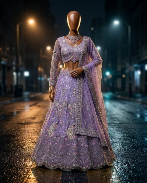 Iconic Lavender Soft Butterfly Net Lehenga with Coding Sequins Work For Wedding Special  Designer Lehenga Choli