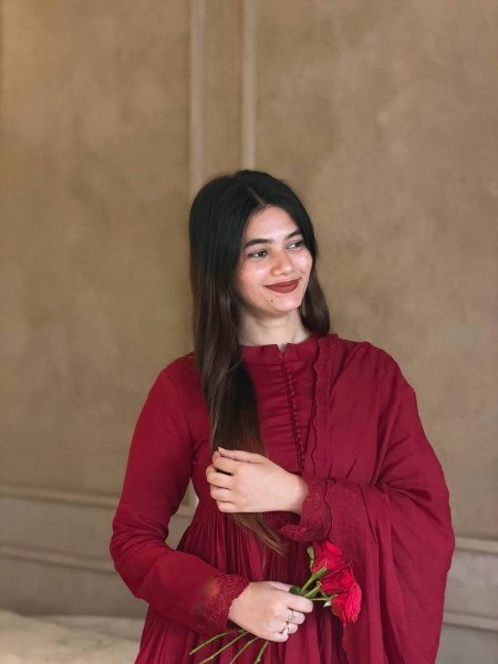 Lavish Maroon Style Heavy Roman Silk Gown with Designer Embroidered Dupatta Ready To Wear Collection