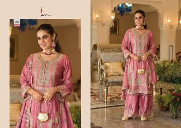 Lavish Pink Women s Heavy Chinon Three Piece Ethnic Suit For Party Wear Designer Plazzo Salwar Suits Wholesale