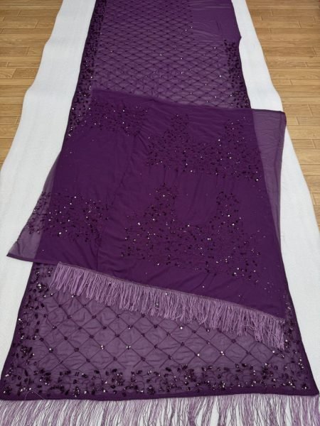 Lavish Wine Bollywood Style Saree with Heavy Embroidery Work for Women Bollywood Fancy Sarees Wholesale