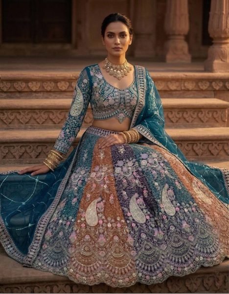 Legendary Blue Party Wear Soft Butterfly Net Lehenga with Rich Coding Sequins Work Bridal Lehenga Choli